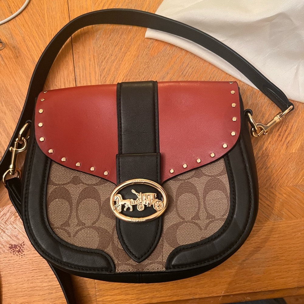 Georgie cross body coach saddle bag